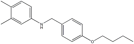 N-[(4-butoxyphenyl)methyl]-3,4-dimethylaniline Structure