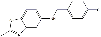 N-[(4-chlorophenyl)methyl]-2-methyl-1,3-benzoxazol-5-amine Structure