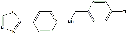  N-[(4-chlorophenyl)methyl]-4-(1,3,4-oxadiazol-2-yl)aniline