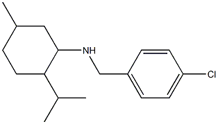 N-[(4-chlorophenyl)methyl]-5-methyl-2-(propan-2-yl)cyclohexan-1-amine 化学構造式