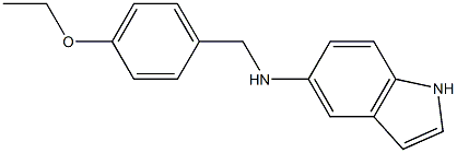 N-[(4-ethoxyphenyl)methyl]-1H-indol-5-amine,,结构式