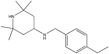 N-[(4-ethylphenyl)methyl]-2,2,6,6-tetramethylpiperidin-4-amine,,结构式