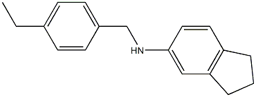 N-[(4-ethylphenyl)methyl]-2,3-dihydro-1H-inden-5-amine 结构式