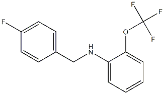 N-[(4-fluorophenyl)methyl]-2-(trifluoromethoxy)aniline Structure