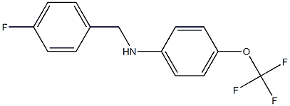 N-[(4-fluorophenyl)methyl]-4-(trifluoromethoxy)aniline Structure