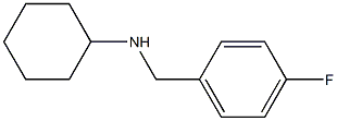 N-[(4-fluorophenyl)methyl]cyclohexanamine Struktur
