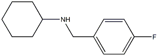 N-[(4-fluorophenyl)methyl]cyclohexanamine Structure