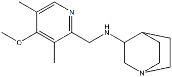 N-[(4-methoxy-3,5-dimethylpyridin-2-yl)methyl]-1-azabicyclo[2.2.2]octan-3-amine Structure