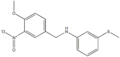  N-[(4-methoxy-3-nitrophenyl)methyl]-3-(methylsulfanyl)aniline