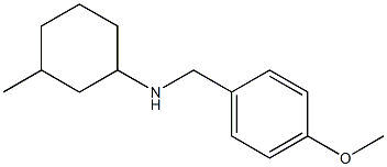 N-[(4-methoxyphenyl)methyl]-3-methylcyclohexan-1-amine Struktur