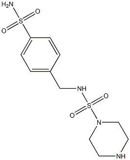 N-[(4-sulfamoylphenyl)methyl]piperazine-1-sulfonamide Structure