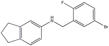 N-[(5-bromo-2-fluorophenyl)methyl]-2,3-dihydro-1H-inden-5-amine