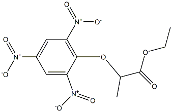 ethyl 2-(2,4,6-trinitrophenoxy)propanoate 化学構造式