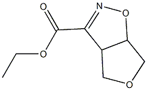 Ethyl 3a,4,6,6a-tetrahydrofuro [3,4-d]isoxazole-3-carboxylate Structure