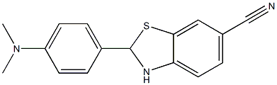 2-(4-(DIMETHYLAMINO)PHENYL)-2,3-DIHYDROBENZO[D]THIAZOLE-6-CARBONITRILE 结构式