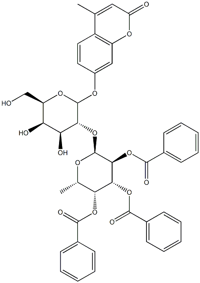 4-Methylumbelliferyl 2-O-(2,3,4-Tri-O-benzoyl-a-L-fucopyranosyl)--D-galactopyranoside