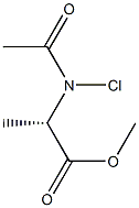 L-N-Acetyl--chloroalanine, Methyl Ester 结构式