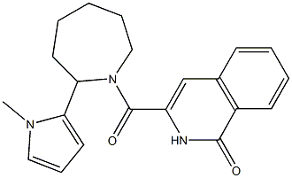 1(2H)-Isoquinolinone,  3-[[hexahydro-2-(1-methyl-1H-pyrrol-2-yl)-1H-azepin-1-yl]carbonyl]- Struktur