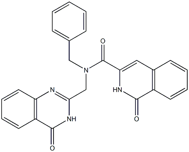 3-Isoquinolinecarboxamide,  N-[(3,4-dihydro-4-oxo-2-quinazolinyl)methyl]-1,2-dihydro-1-oxo-N-(phenylmethyl)-