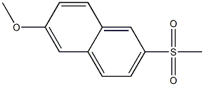 6-methoxy-2-methylsulfonylnaphtalene Struktur