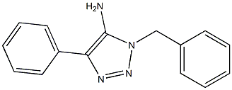 1-benzyl-4-phenyl-1H-1,2,3-triazol-5-ylamine,,结构式