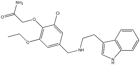 2-[2-chloro-6-ethoxy-4-({[2-(1H-indol-3-yl)ethyl]amino}methyl)phenoxy]acetamide