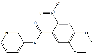 2-nitro-4,5-dimethoxy-N-pyridin-3-ylbenzamide Structure