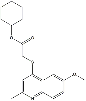  cyclohexyl {[2-methyl-6-(methyloxy)quinolin-4-yl]sulfanyl}acetate