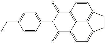 2-(4-ethylphenyl)-6,7-dihydro-1H-indeno[6,7,1-def]isoquinoline-1,3(2H)-dione 化学構造式
