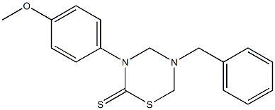  5-benzyl-3-(4-methoxyphenyl)-1,3,5-thiadiazinane-2-thione