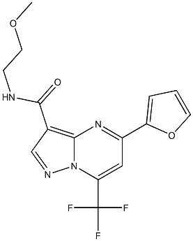 5-(2-furyl)-N-(2-methoxyethyl)-7-(trifluoromethyl)pyrazolo[1,5-a]pyrimidine-3-carboxamide