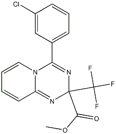  methyl 4-(3-chlorophenyl)-2-(trifluoromethyl)-2H-pyrido[1,2-a][1,3,5]triazine-2-carboxylate