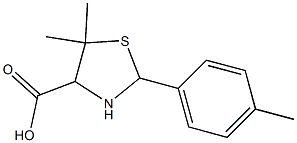 5,5-dimethyl-2-(4-methylphenyl)-1,3-thiazolidine-4-carboxylic acid