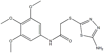 2-[(5-amino-1,3,4-thiadiazol-2-yl)sulfanyl]-N-(3,4,5-trimethoxyphenyl)acetamide