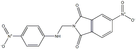 5-nitro-2-({4-nitroanilino}methyl)-1H-isoindole-1,3(2H)-dione Struktur