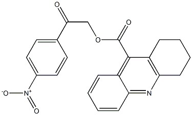 2-{4-nitrophenyl}-2-oxoethyl 1,2,3,4-tetrahydro-9-acridinecarboxylate Structure