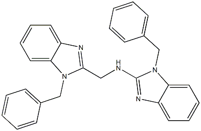 1-benzyl-N-[(1-benzyl-1H-benzimidazol-2-yl)methyl]-1H-benzimidazol-2-amine Structure