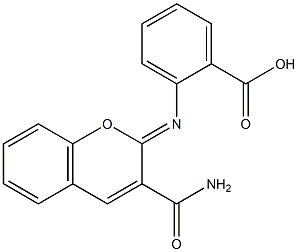 2-{[3-(aminocarbonyl)-2H-chromen-2-ylidene]amino}benzoic acid