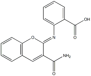  2-{[3-(aminocarbonyl)-2H-chromen-2-ylidene]amino}benzoic acid