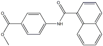 methyl 4-(1-naphthoylamino)benzoate Struktur