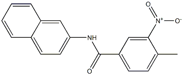 3-nitro-4-methyl-N-(2-naphthyl)benzamide Structure