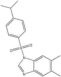 1-[(4-isopropylphenyl)sulfonyl]-5,6-dimethyl-1H-benzimidazole