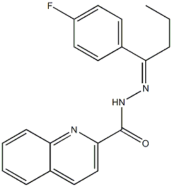 N'-[1-(4-fluorophenyl)butylidene]-2-quinolinecarbohydrazide