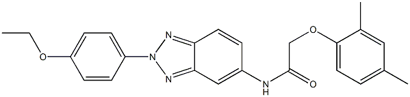 2-(2,4-dimethylphenoxy)-N-[2-(4-ethoxyphenyl)-2H-1,2,3-benzotriazol-5-yl]acetamide|