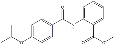 methyl 2-[(4-isopropoxybenzoyl)amino]benzoate Struktur