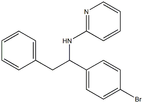 N-[1-(4-bromophenyl)-2-phenylethyl]-2-pyridinamine Struktur