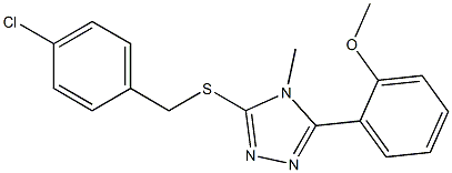 3-[(4-chlorobenzyl)sulfanyl]-5-(2-methoxyphenyl)-4-methyl-4H-1,2,4-triazole