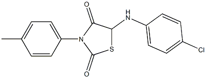 5-(4-chloroanilino)-3-(4-methylphenyl)-1,3-thiazolidine-2,4-dione