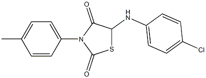 5-(4-chloroanilino)-3-(4-methylphenyl)-1,3-thiazolidine-2,4-dione|