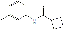 N-(3-methylphenyl)cyclobutanecarboxamide 结构式